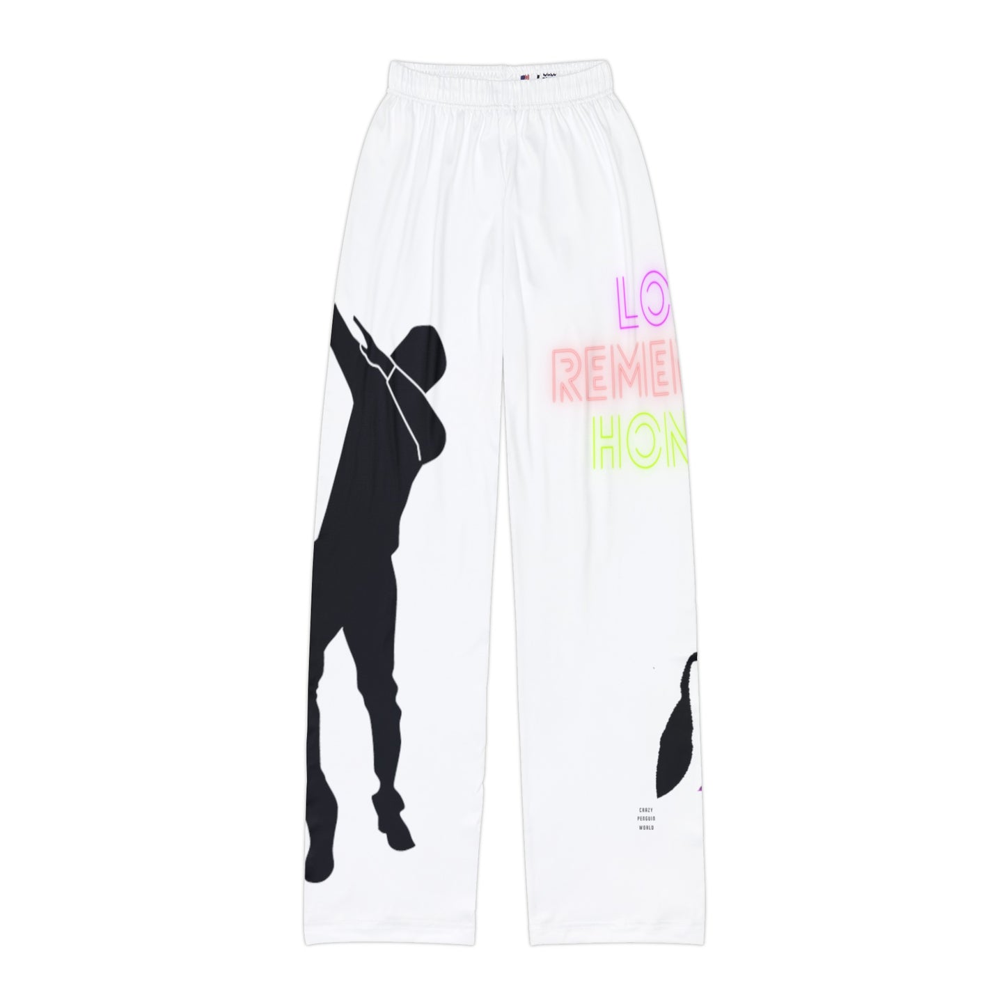 Kids Pajama Pants: Dance White