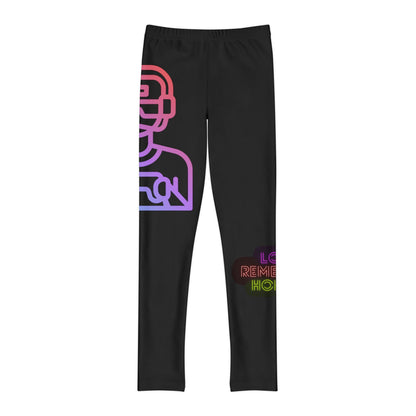 Youth Full-Length Leggings: Gaming Black