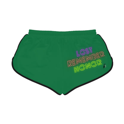 Women's Relaxed Shorts: LGBTQ Pride Dark Green