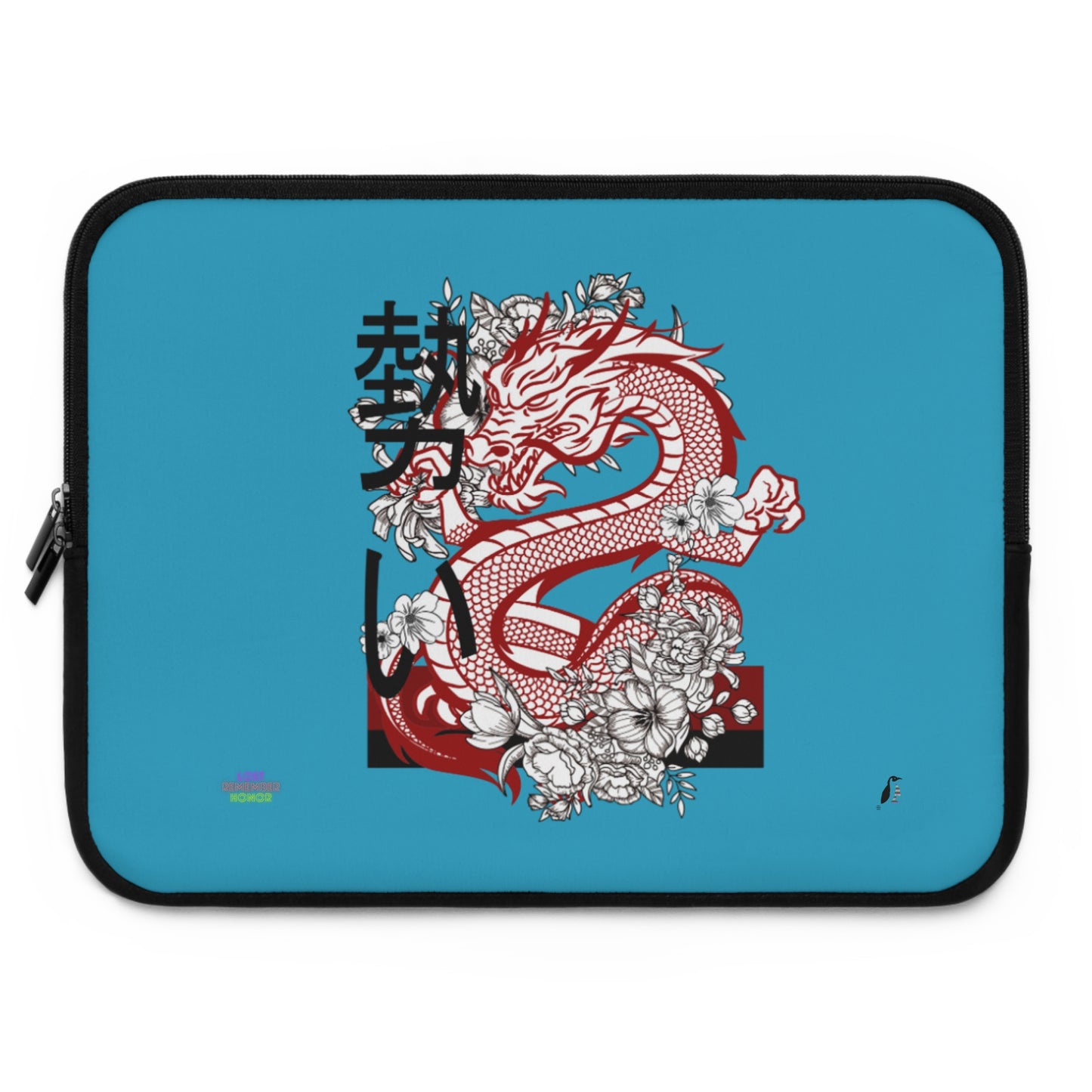 Laptop Sleeve: Dragons Turquoise