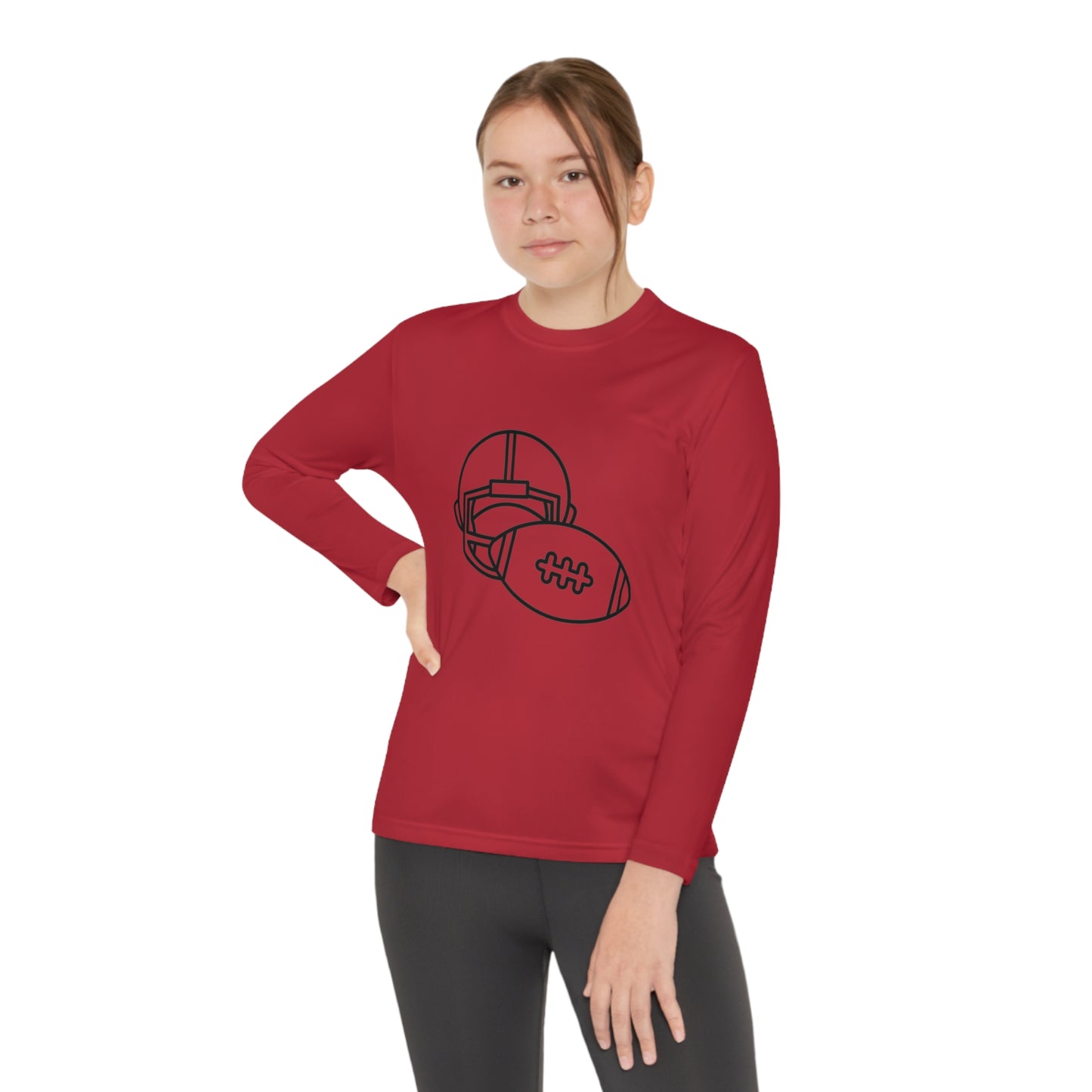 Youth Long Sleeve Competitor Tee: Football 