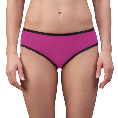 Women's Briefs: Crazy Penguin World Logo Pink