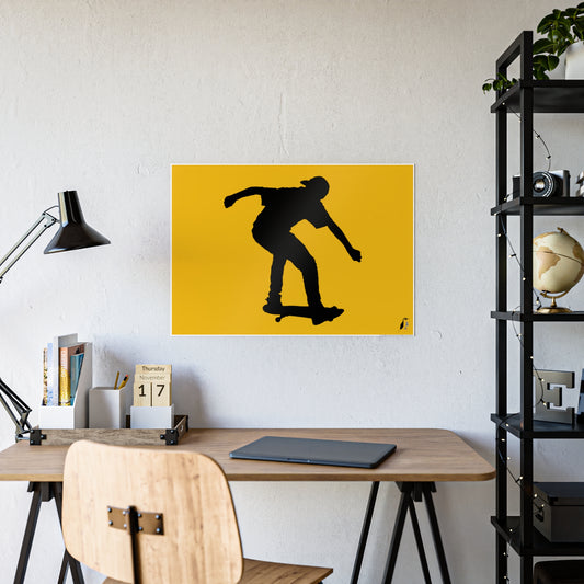 Gloss Posters: Skateboarding Yellow