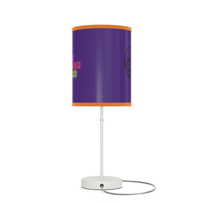 Lamp on a Stand, US|CA plug: Football Purple