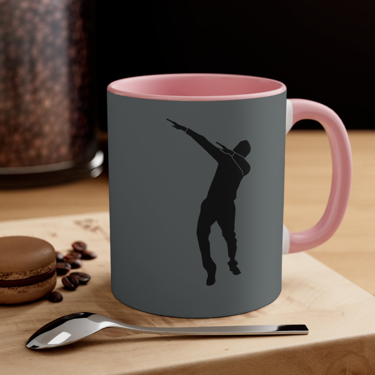 Accent Coffee Mug, 11oz: Dance Dark Grey