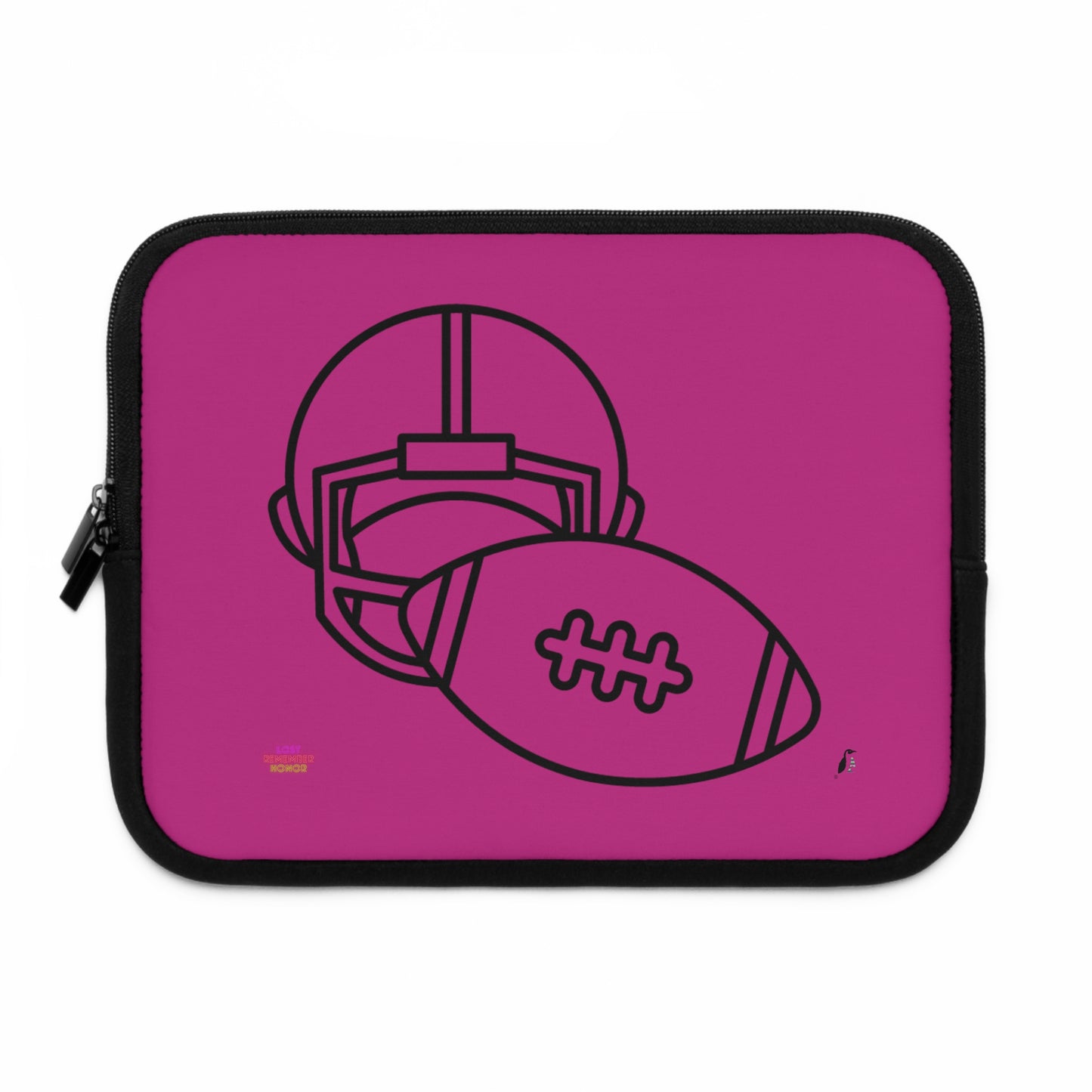 Laptop Sleeve: Football Pink