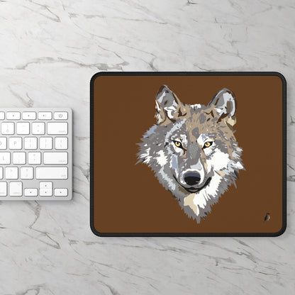 Gaming Mouse Pad: Wolves Brown