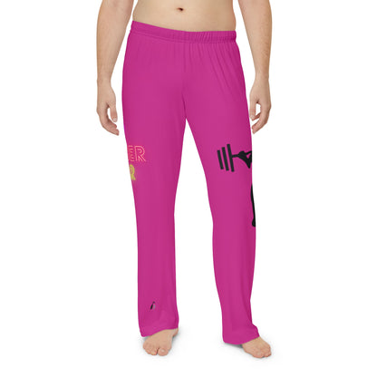 Men's Pajama Pants: Weightlifting Pink