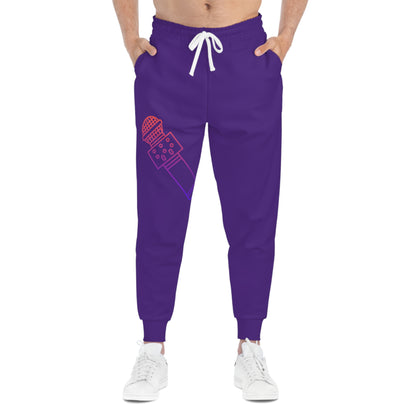 Athletic Joggers: Music Purple