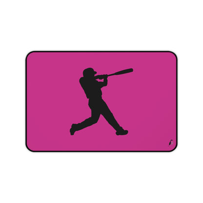 Desk Mat: Baseball Pink