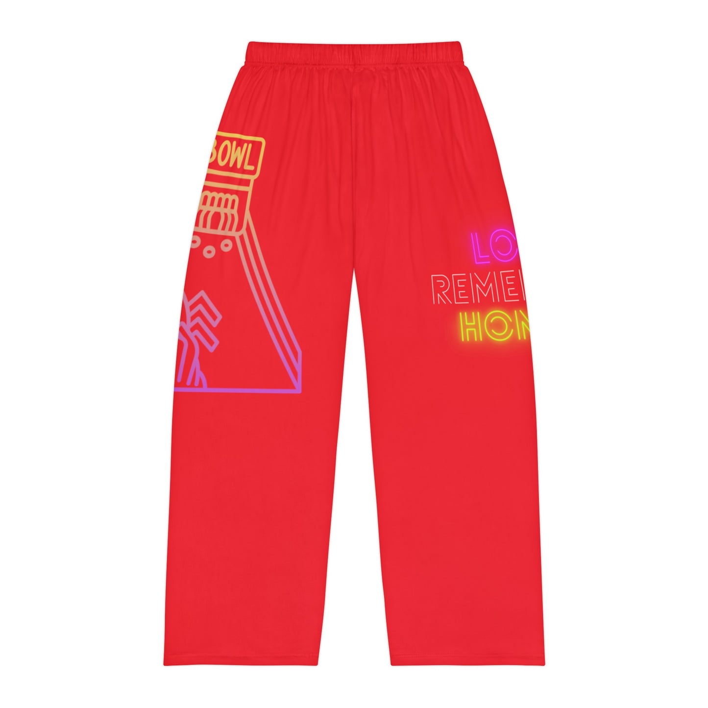 Men's Pajama Pants: Bowling Red