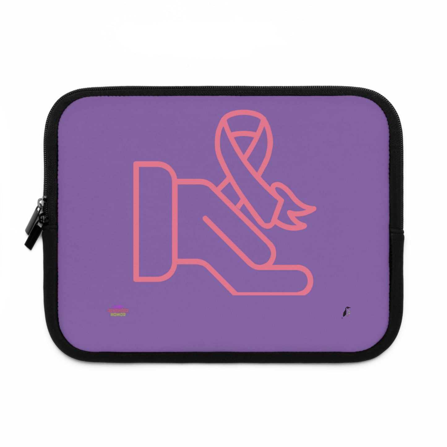 Laptop Sleeve: Fight Cancer Lite Purple