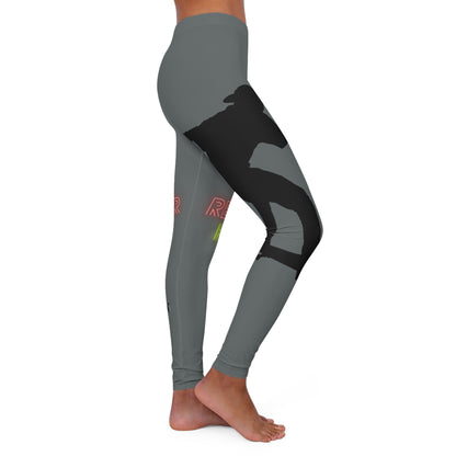 Women's Spandex Leggings: Skateboarding Dark Grey