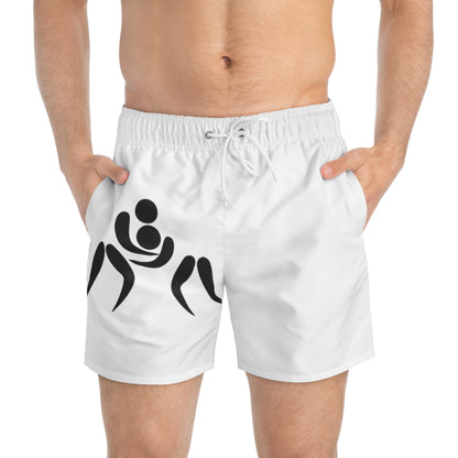 Swim Trunks: Wrestling White