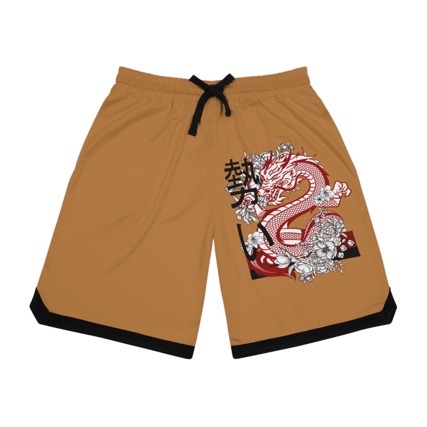 Basketball Rib Shorts: Dragons Lite Brown