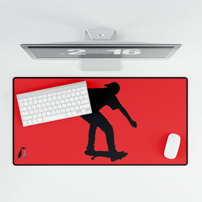 Desk Mats: Skateboarding Red