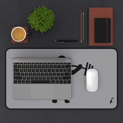 Desk Mat: Weightlifting Grey