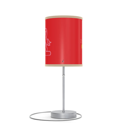 Lamp on a Stand, US|CA plug: Fight Cancer Red