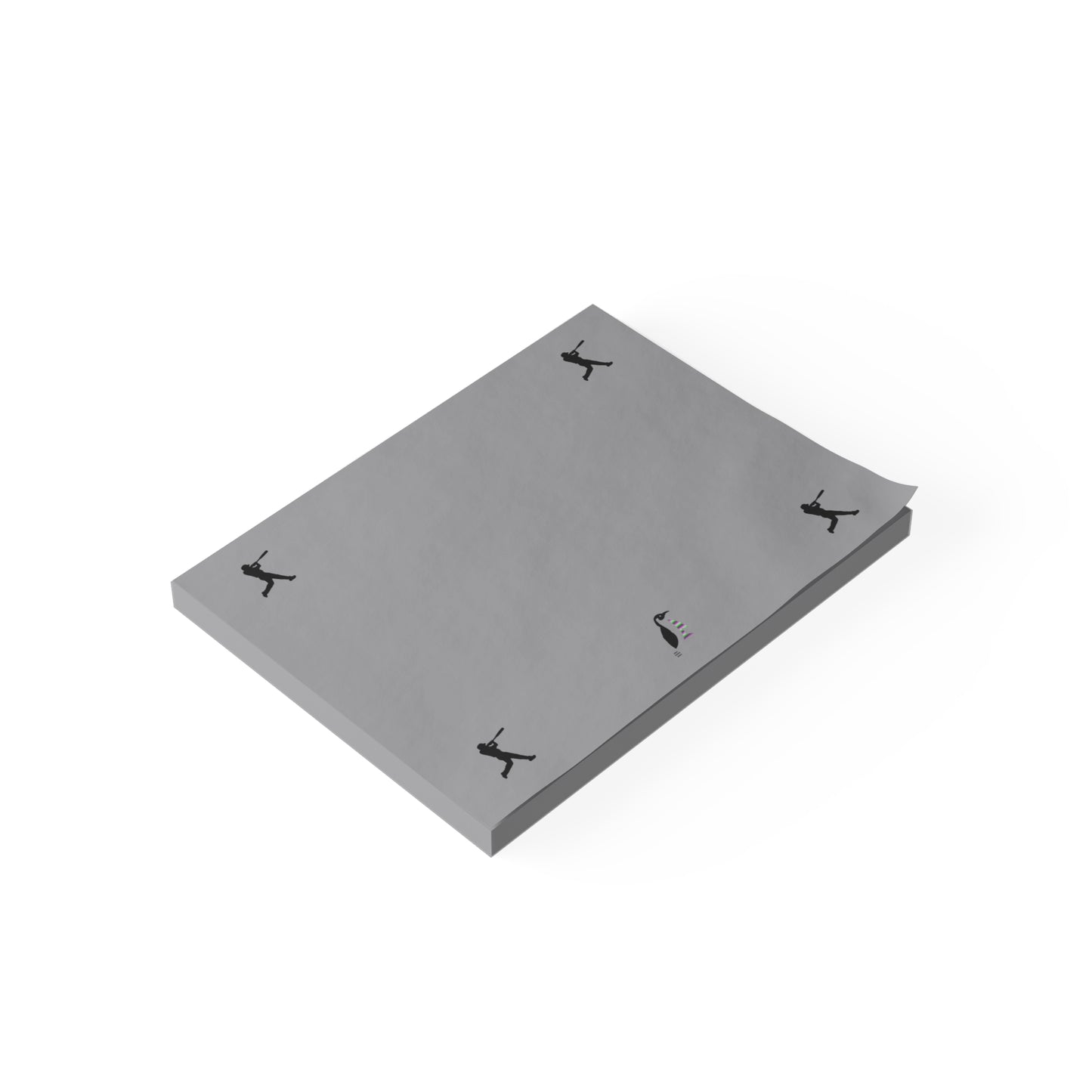 Post-it® Note Pads: Baseball Grey