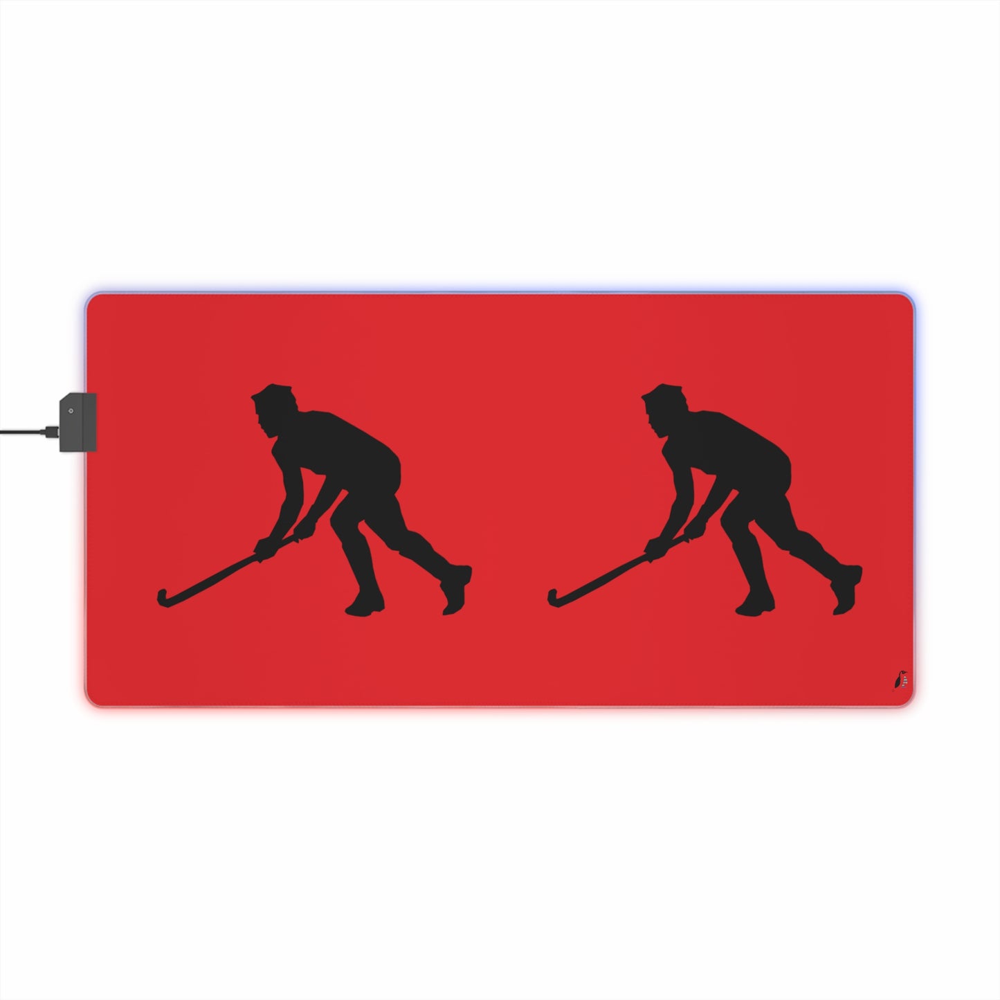 LED Gaming Mouse Pad: Hockey Red