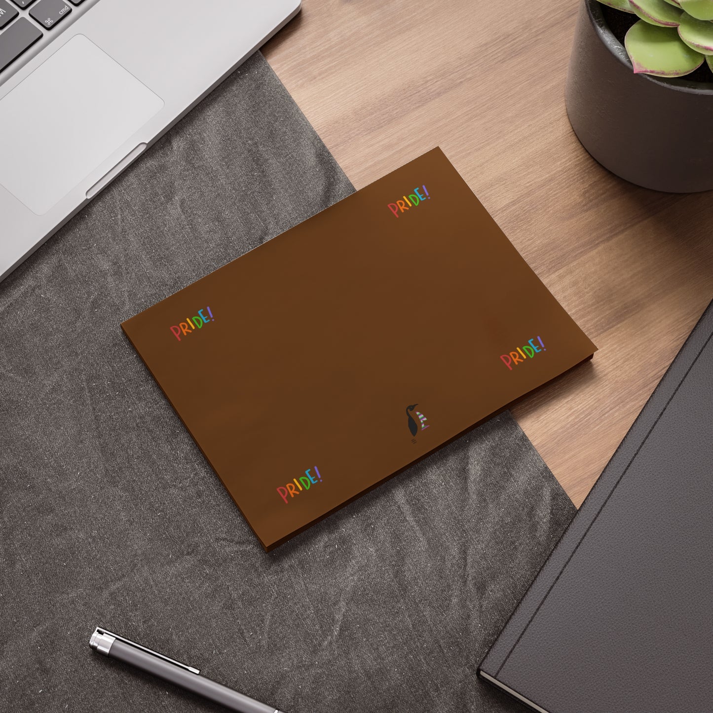 Post-it® Note Pads: LGBTQ Pride Brown