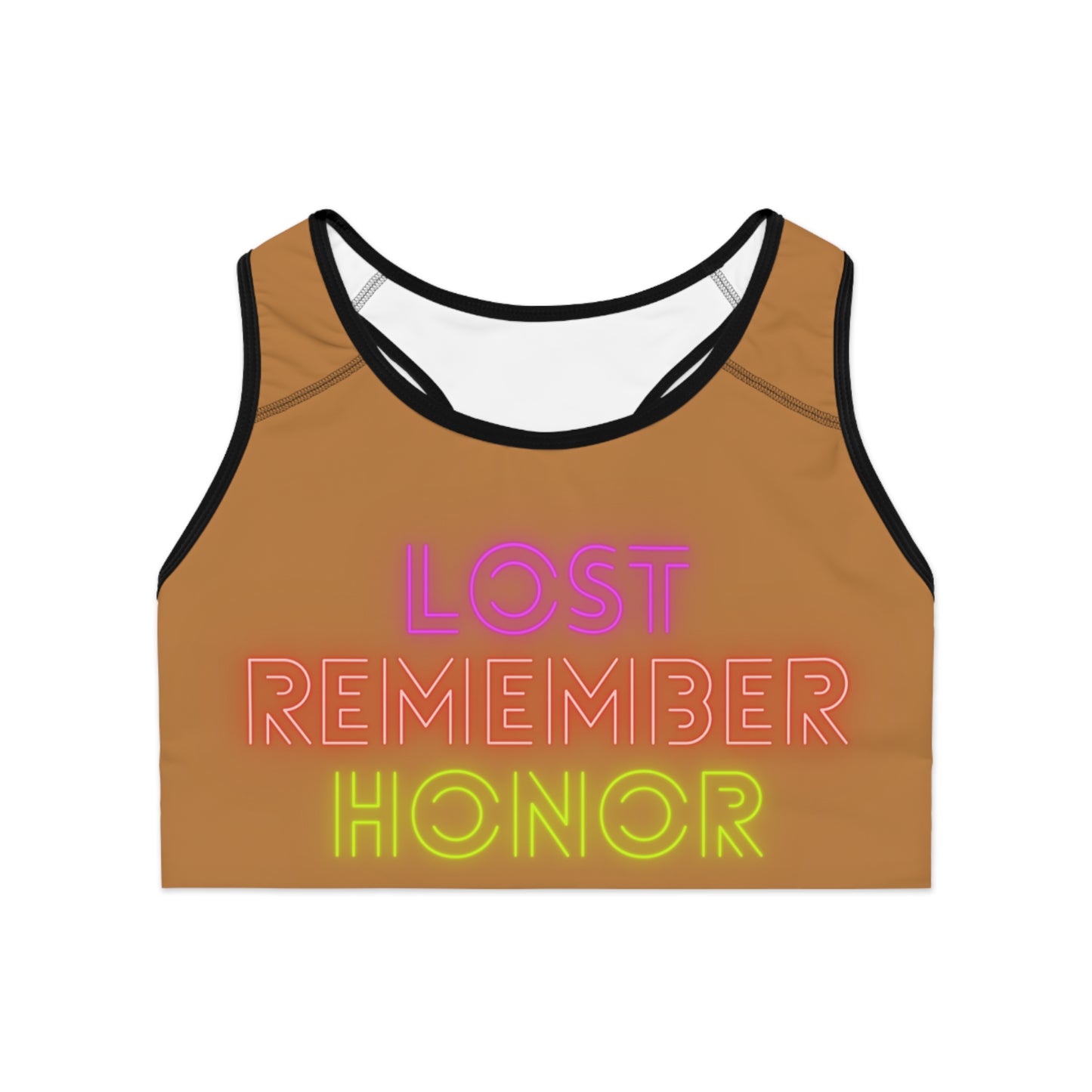 Sports Bra: Lost Remember Honor Lite Brown