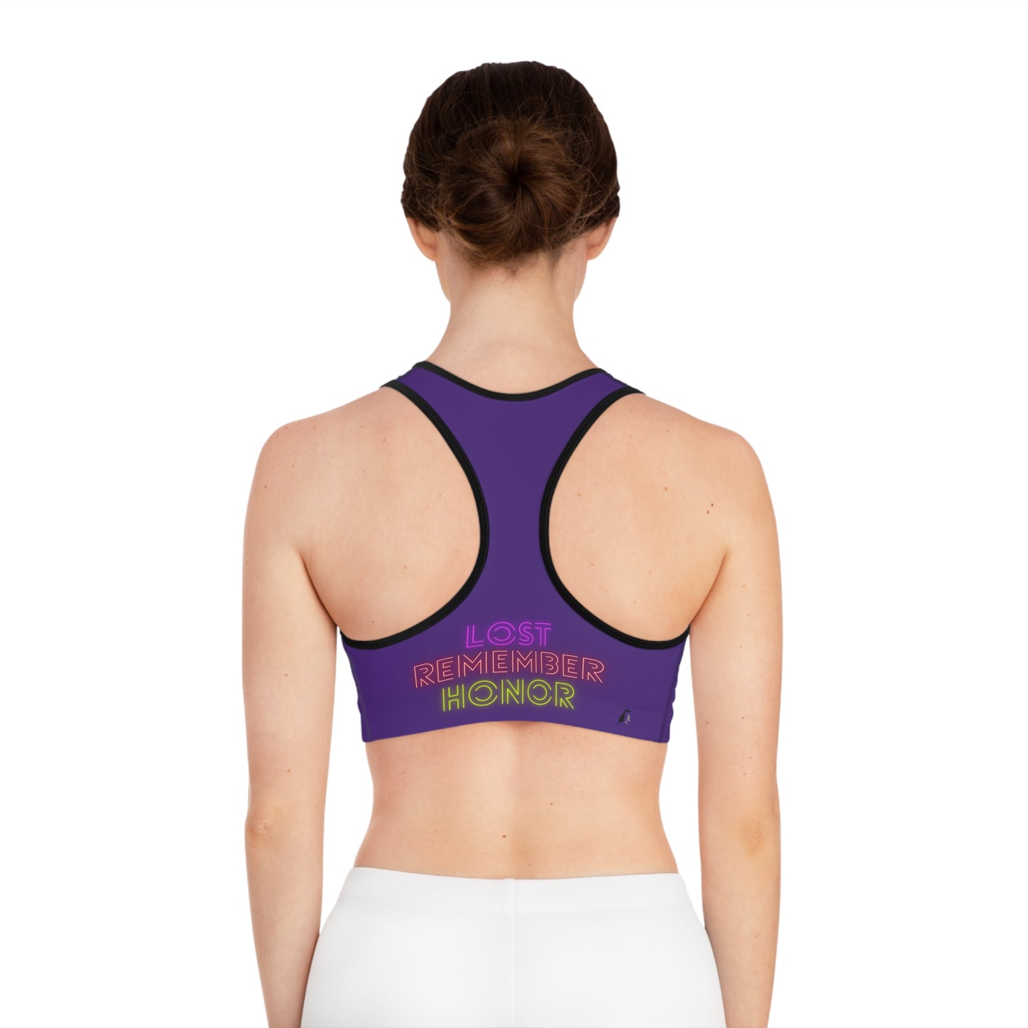 Sports Bra: Soccer Purple