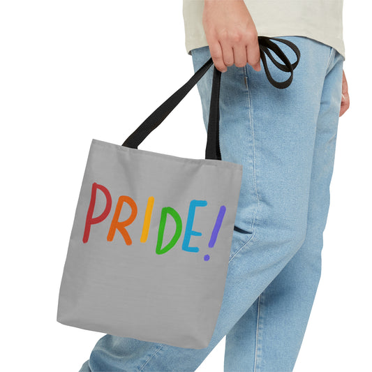Tote Bag: LGBTQ Pride Lite Grey