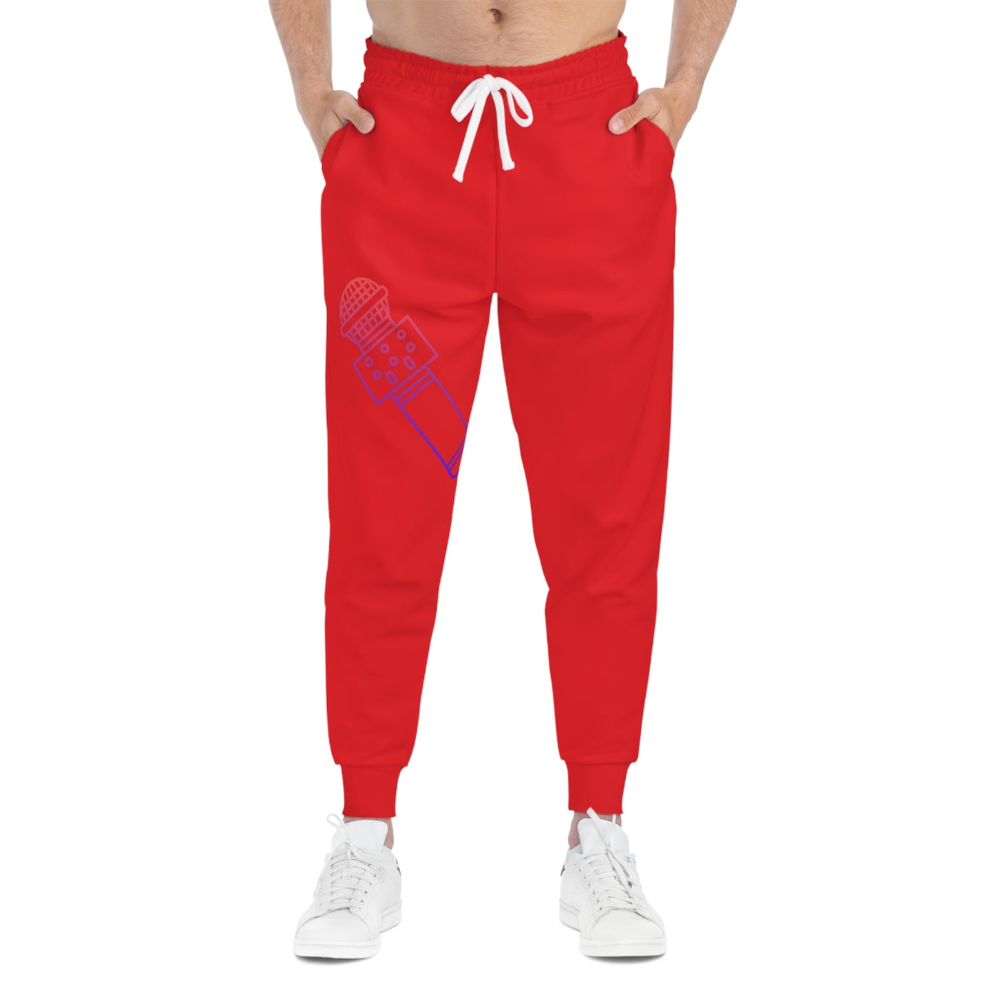 Athletic Joggers: Music Red