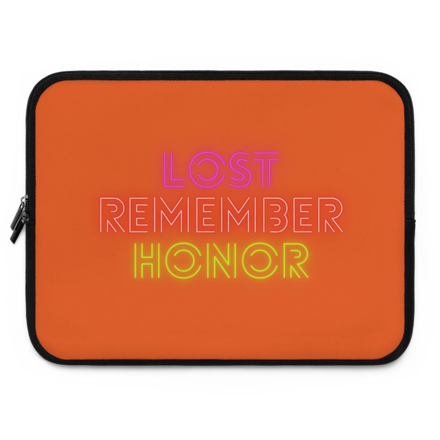 Laptop Sleeve: Lost Remember Honor Orange