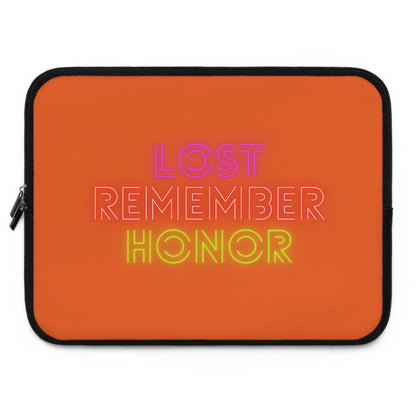 Laptop Sleeve: Lost Remember Honor Orange