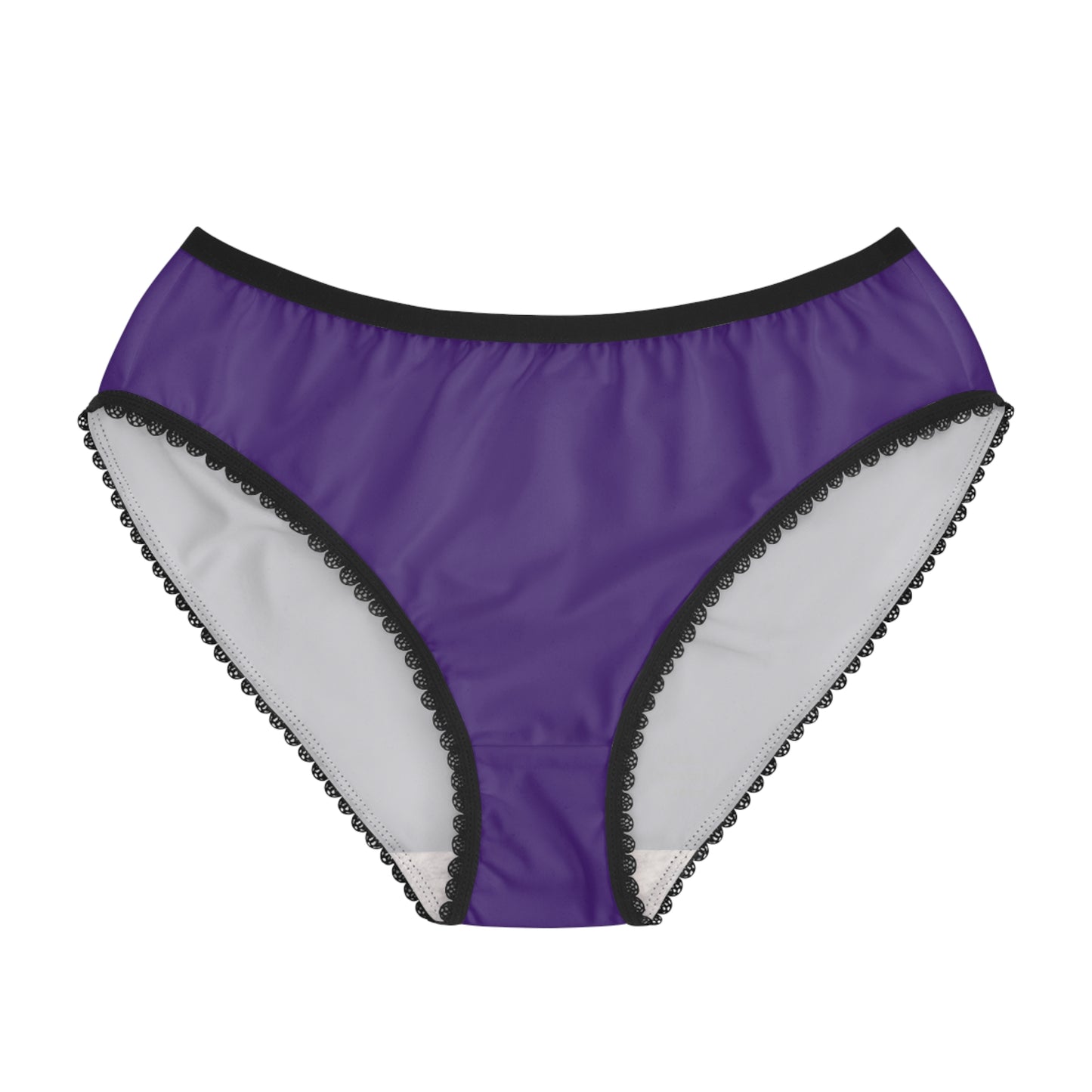 Women's Briefs: Crazy Penguin World Logo Purple