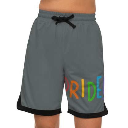 Basketball Rib Shorts: LGBTQ Pride Dark Grey