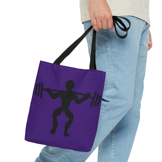 Tote Bag: Weightlifting Purple