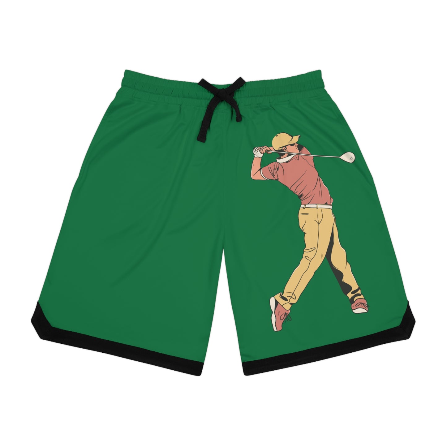 Basketball Rib Shorts: Golf Dark Green