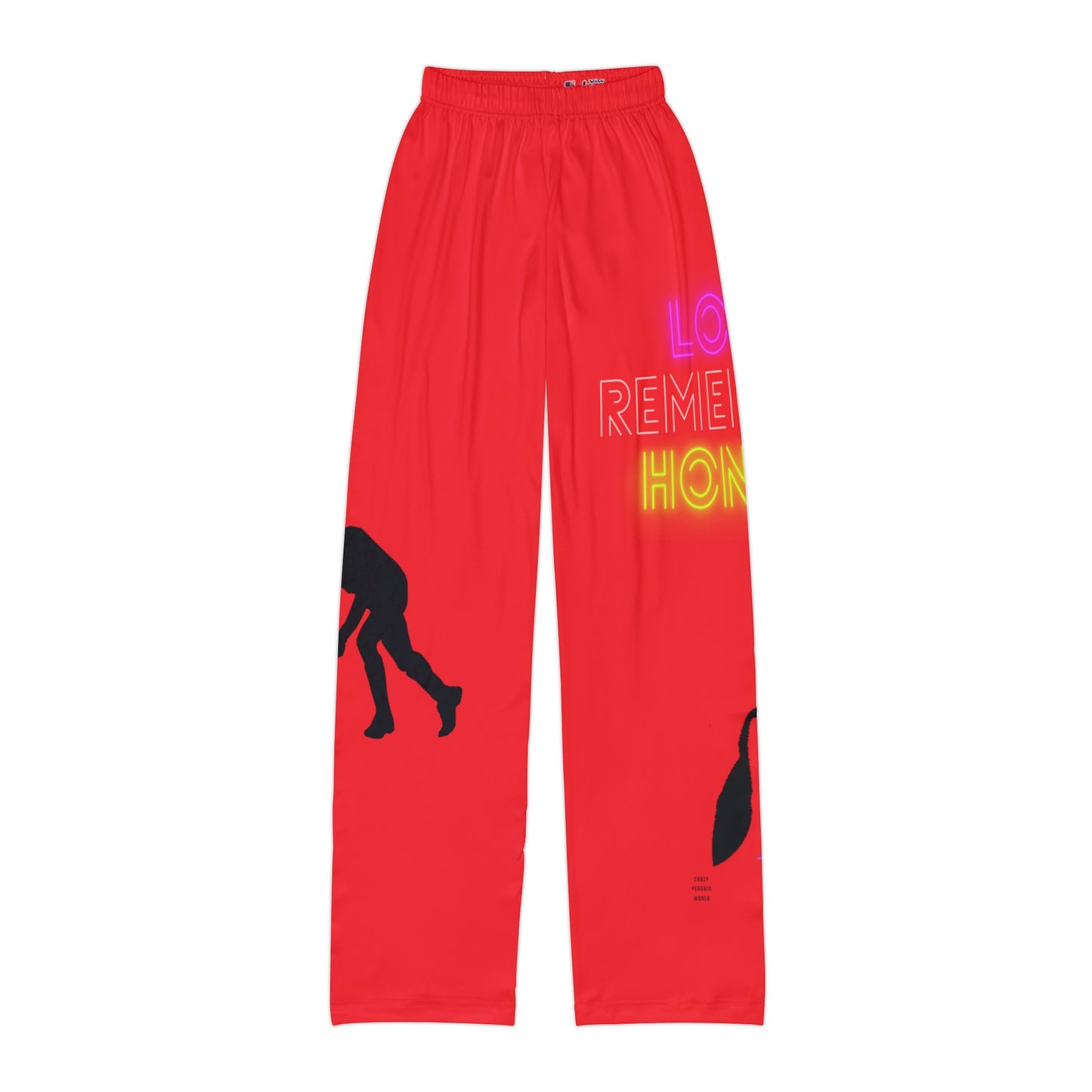 Kids Pajama Pants: Hockey Red