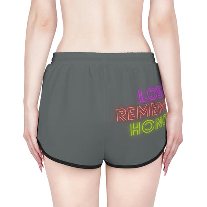 Women's Relaxed Shorts: Music Dark Grey