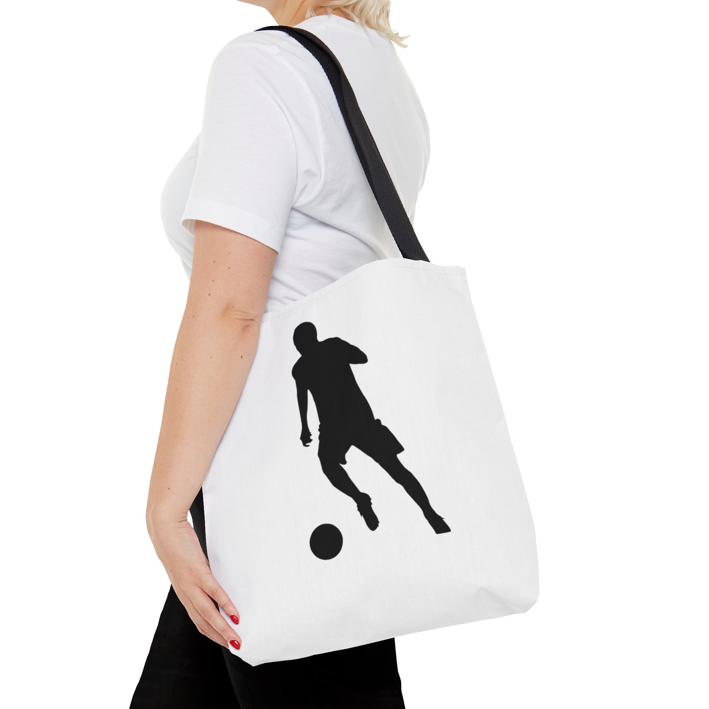 Tote Bag: Soccer White