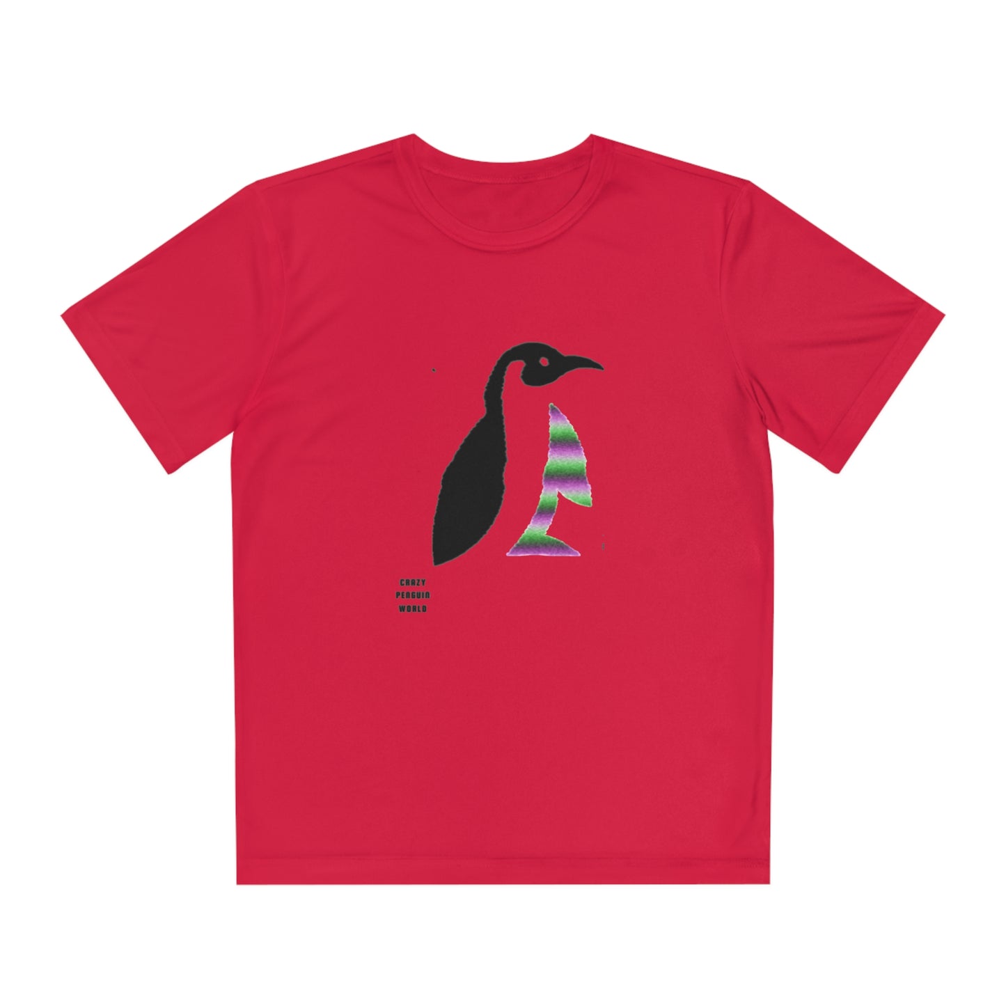 Youth Competitor Tee #2: Crazy Penguin World Logo