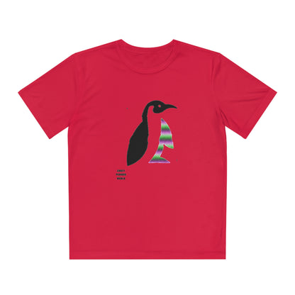 Youth Competitor Tee #2: Crazy Penguin World Logo 