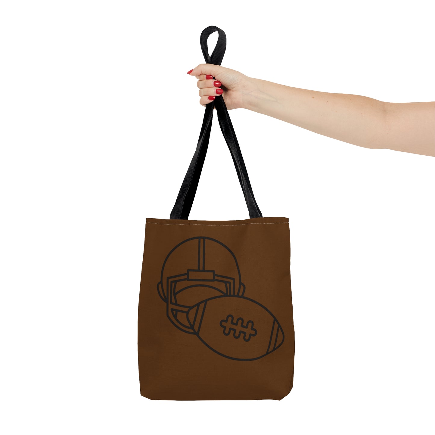 Tote Bag: Football Brown