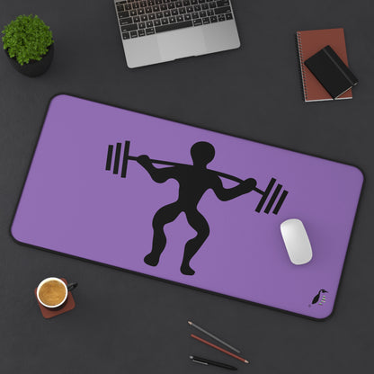 Desk Mat: Weightlifting Lite Purple