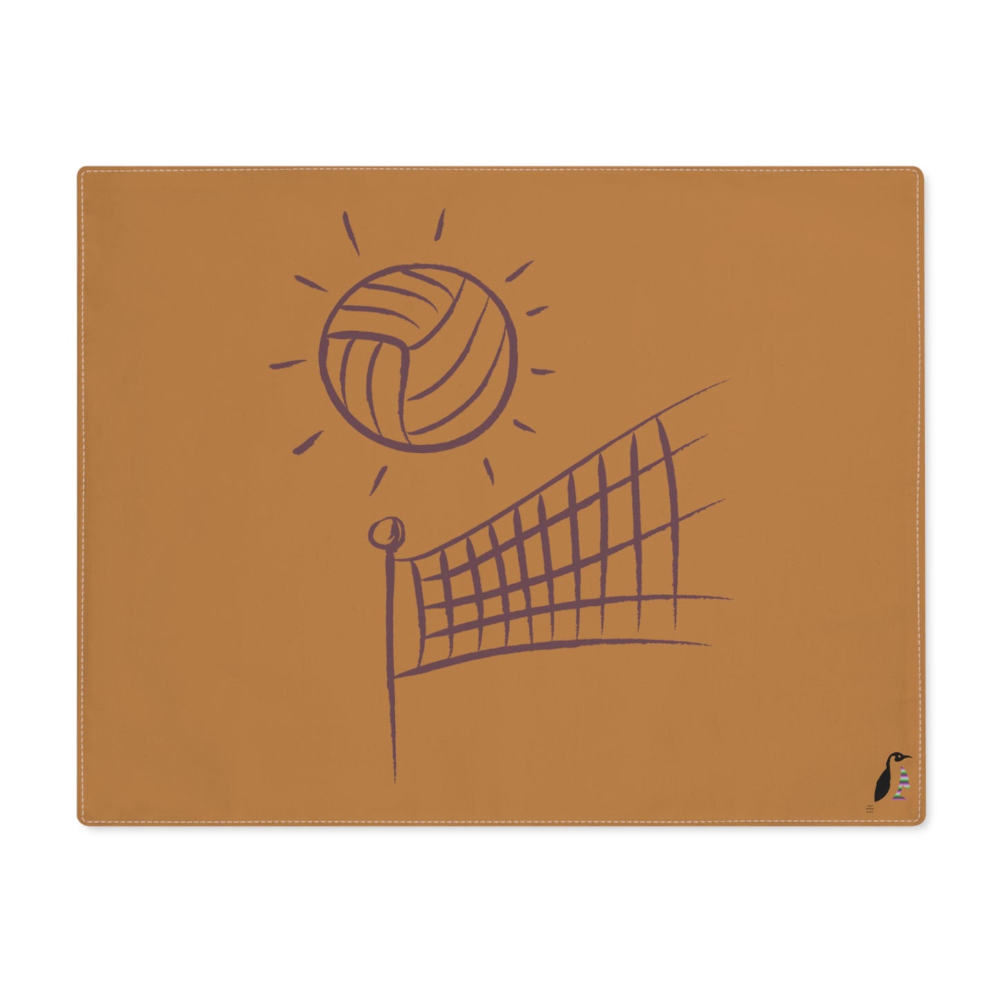 Placemat, 1pc: Volleyball Lite Brown