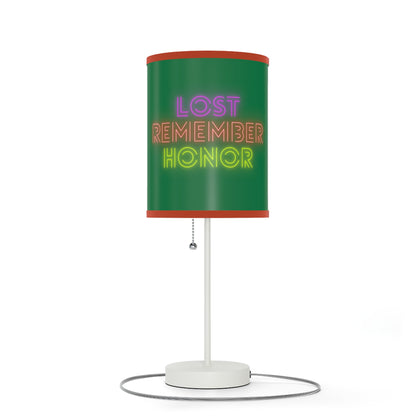 Lamp on a Stand, US|CA plug: Wolves Dark Green