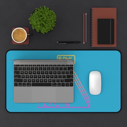 Desk Mat: Bowling Turquoise