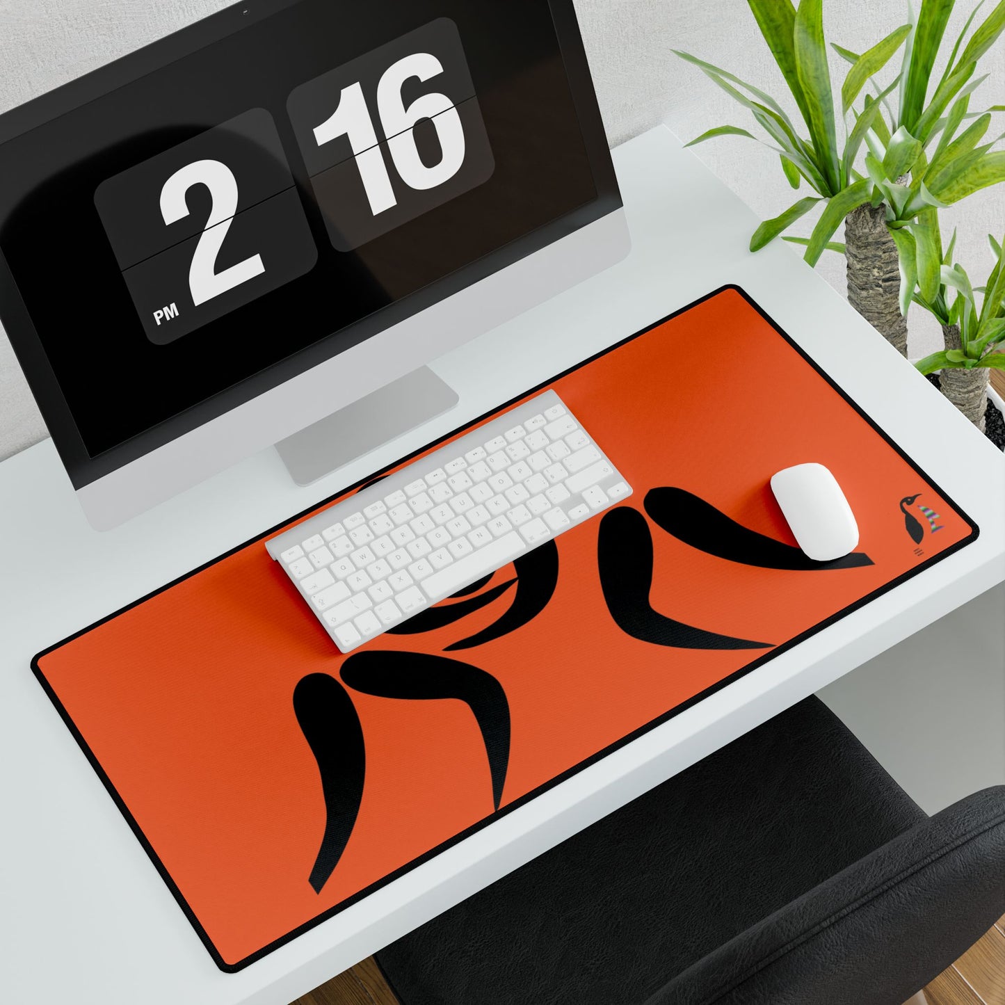 Desk Mats: Wrestling Orange