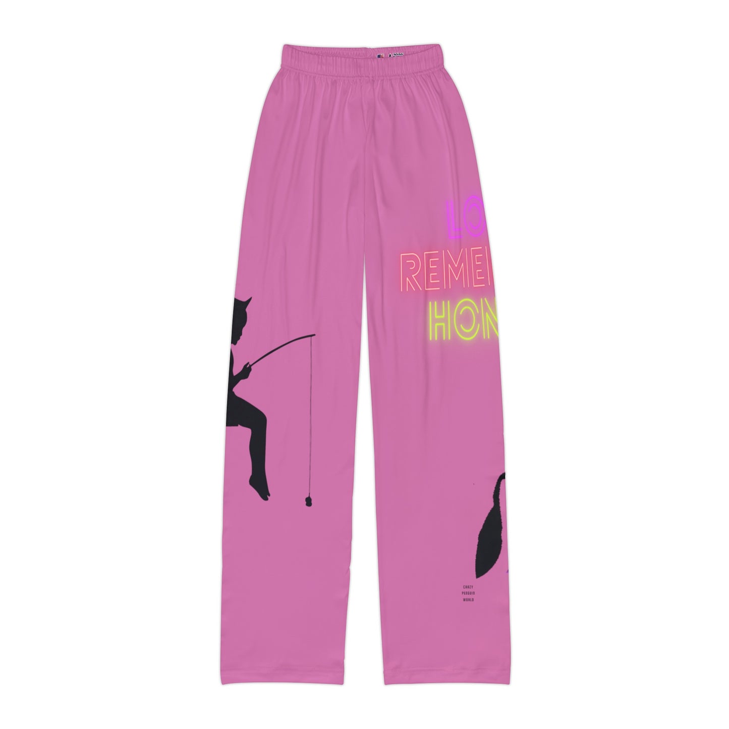 Kids Pajama Pants: Fishing Lite Pink