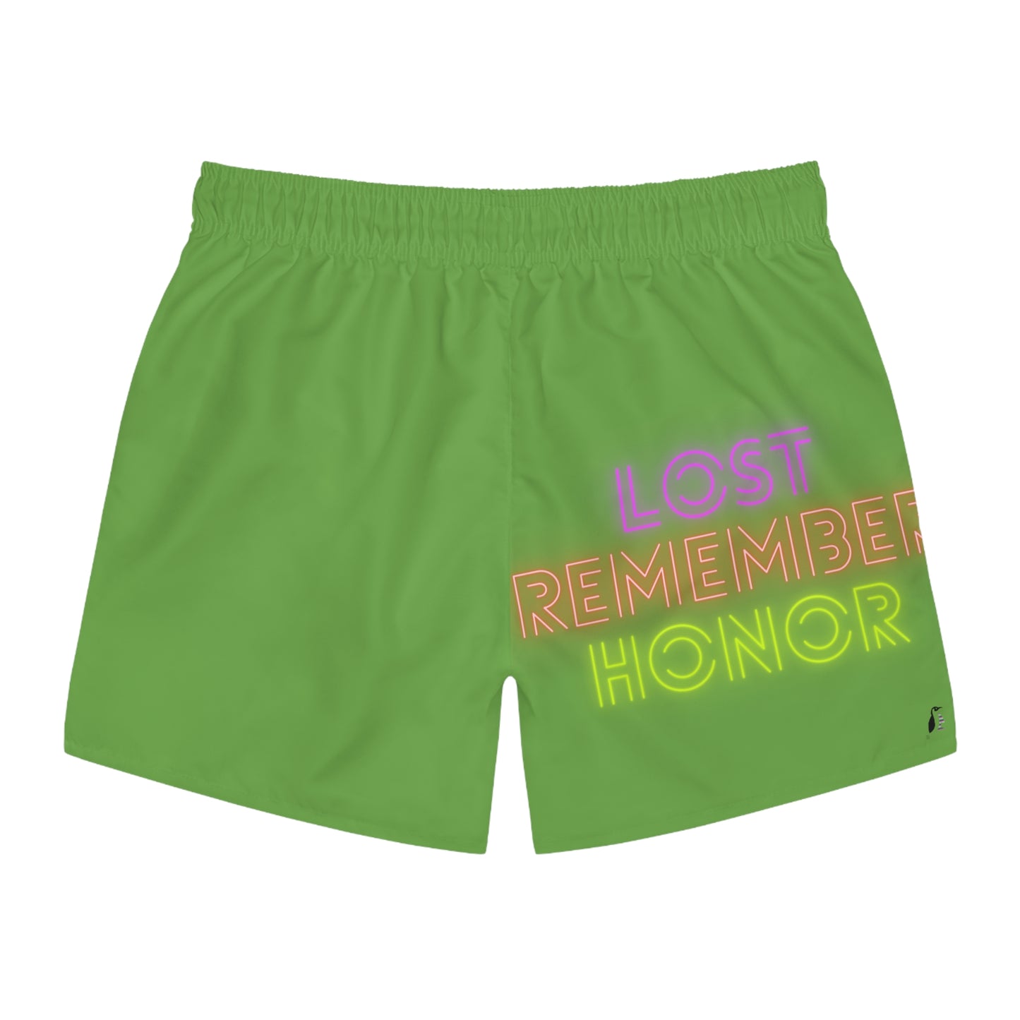 Swim Trunks: Basketball Green