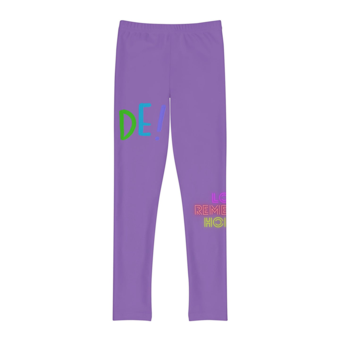 Youth Full-Length Leggings: LGBTQ Pride Lite Purple