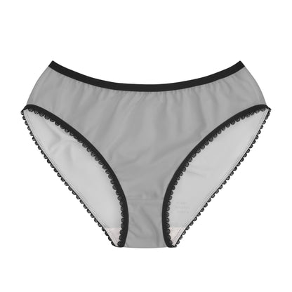 Women's Briefs: Crazy Penguin World Logo Lite Grey